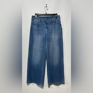 Halara Flex Asymmetric Zipper Pockets Baggy Wide Leg Pants Size Small NWT